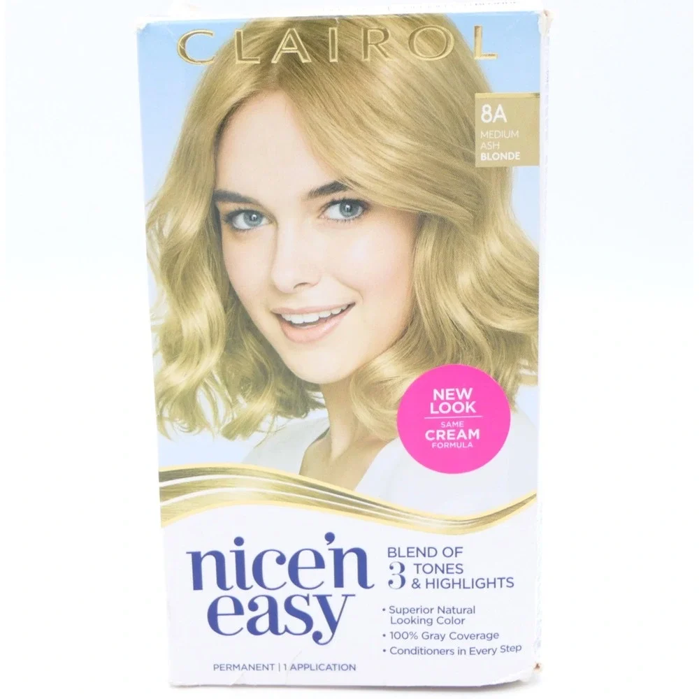 Clairol Nice 'N Easy Blend of Tones & Highlights 8A Medium Ash Blonde Permanent